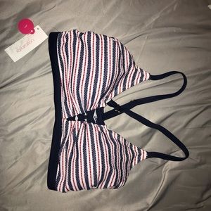Target Brand Red, White, and Blue Bikini Top